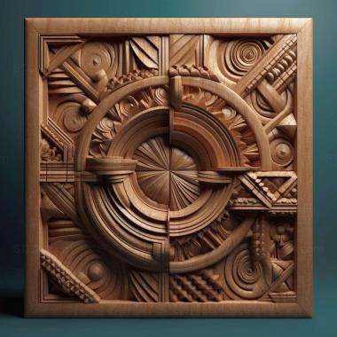 Patterns and decorations stl Geometric 1 3d model